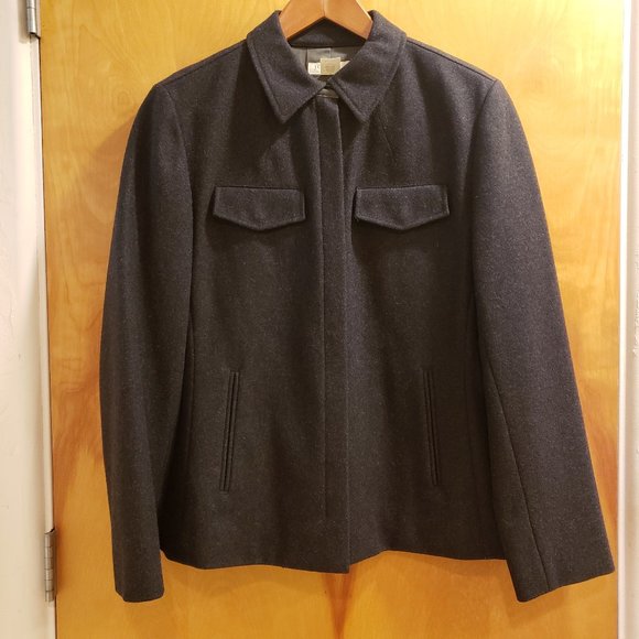 J. Crew Wool Jacket Full Front Zipper Size Med - Picture 1 of 14